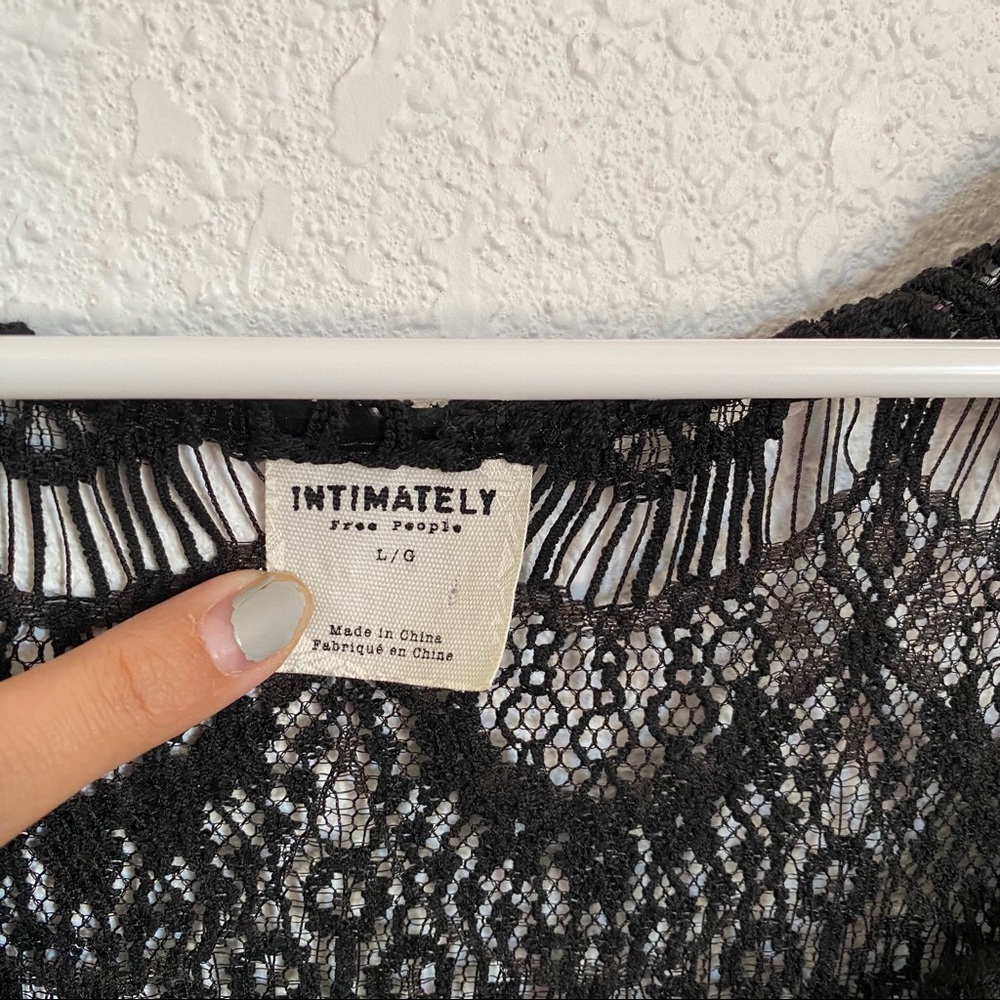 *HOST PICK!* Free People Black Peekaboo Slip Dress - Picture 4 of 14